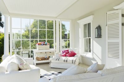 Sunroom Featuring Bay Windows